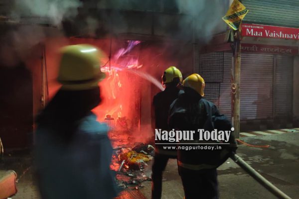 Major Fire at Garment Shop in Nagpur’s Gandhi Bagh; Heavy Loss
