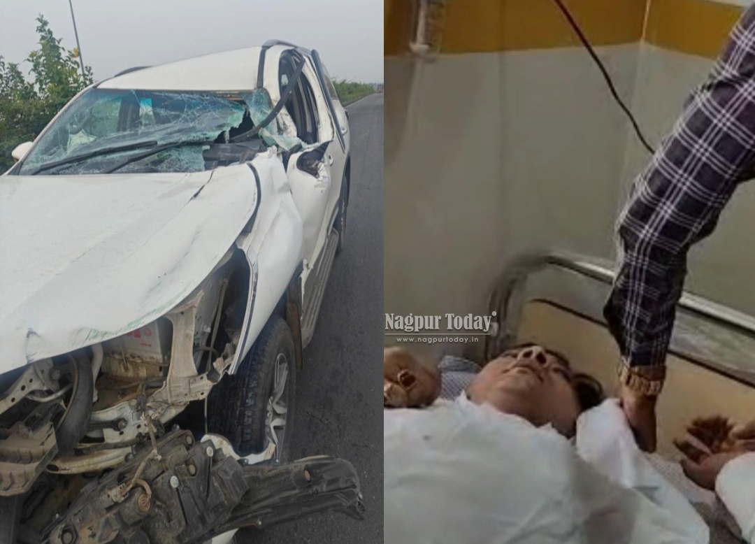 भंडाऱ्यात भीषण अपघात; काँग्रेस खासदार प्रशांत पडोळे थोडक्यात बचावले, फॉर्च्युनरचे मोठे नुकसान!