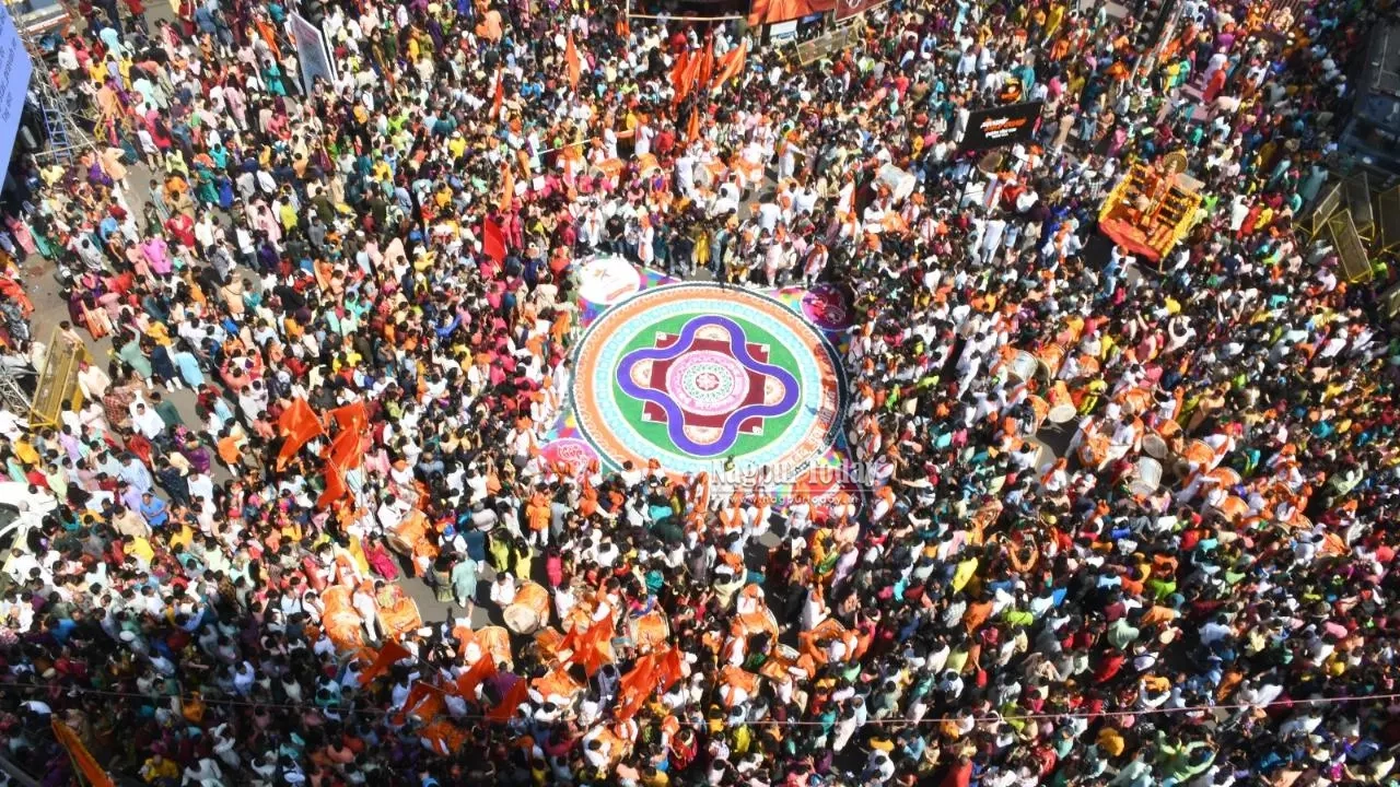 Nagpur Turns Saffron as Grand Gudi Padwa Shobha Yatra Marks Marathi New Year