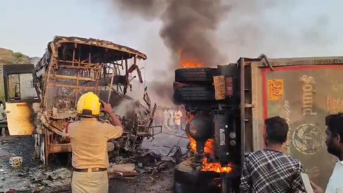 Andhra Pradesh Markapuram road accident: Several killed, many injured after bus and truck collide