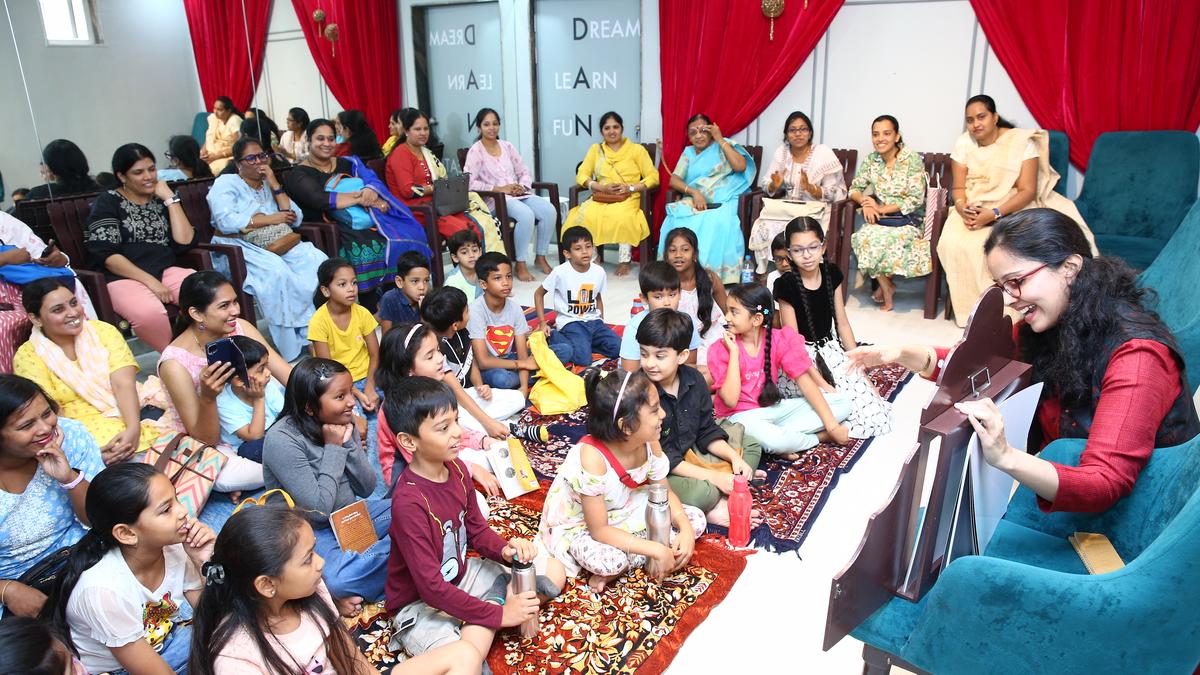 Katha Dhara Hyderabad event brings theatre to government school students