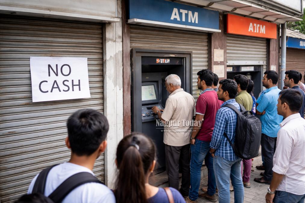 ATM network falters, residents struggle to withdraw money