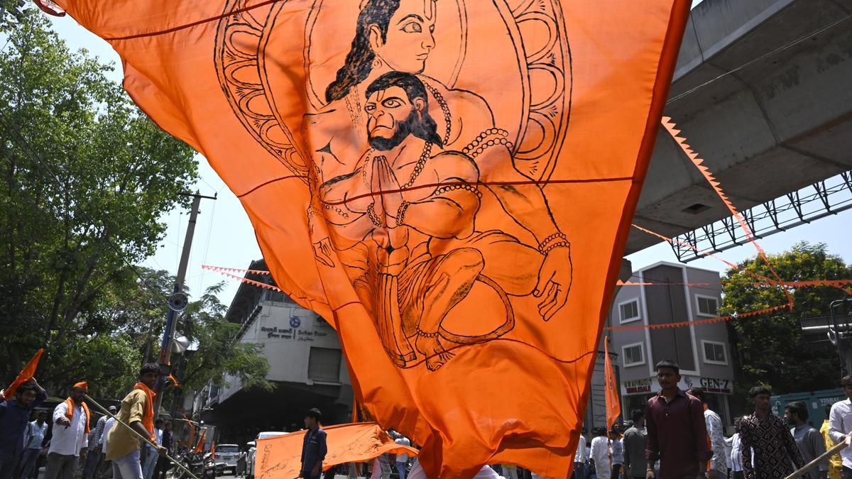 Large crowds mark Hanuman Jayanti across Hyderabad amid tight security and traffic curbs