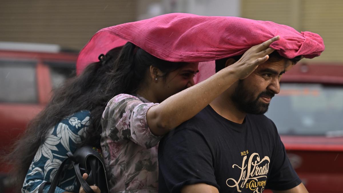 Sudden rain, hailstorm bring relief from heat in Hyderabad