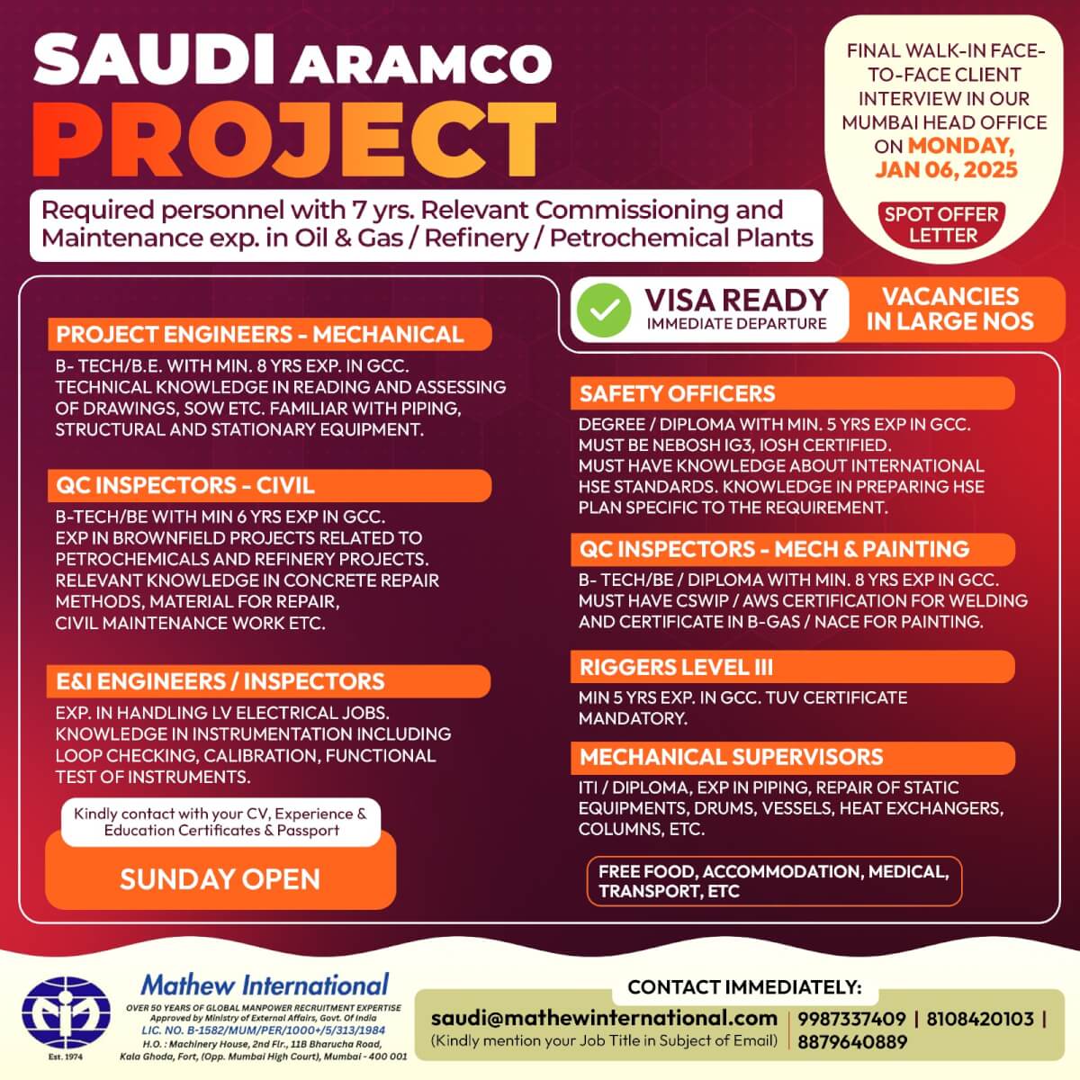 Saudi ARAMCO CAREERS 2025|Gulf Jobs 2025