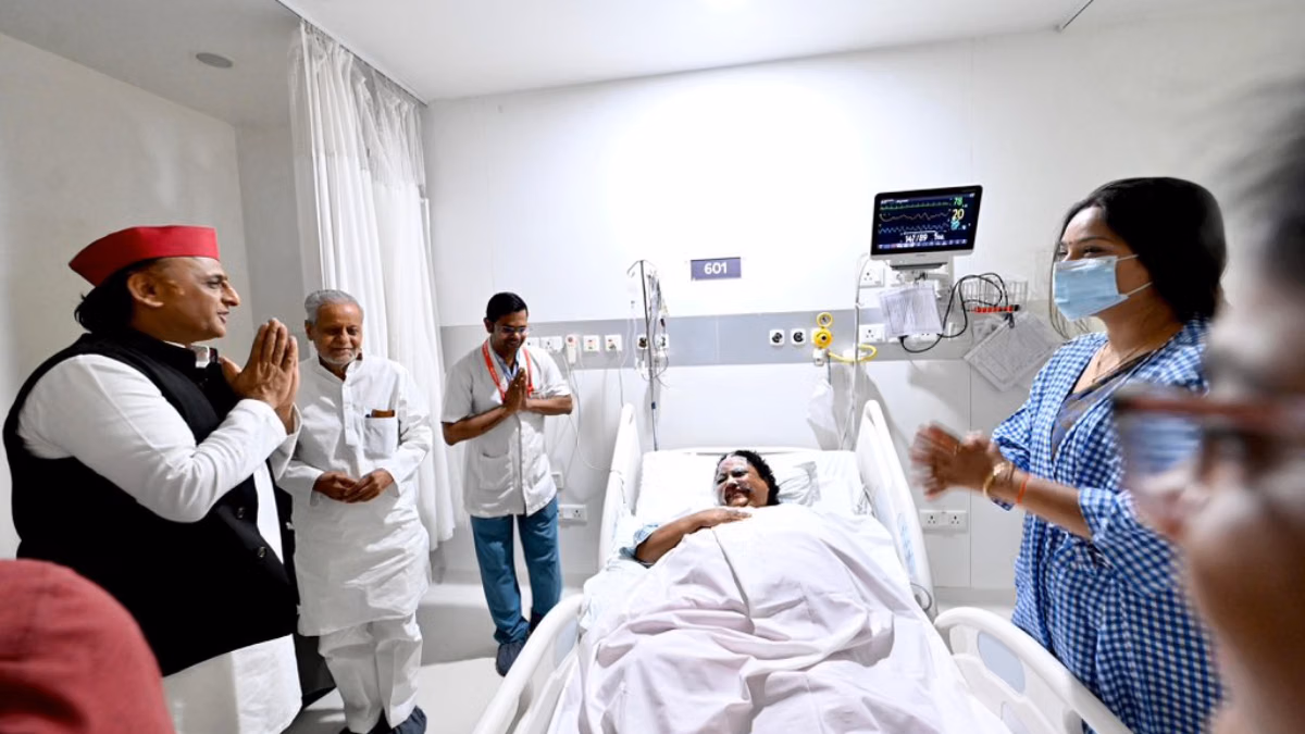 ‘Healthy politics’? What’s behind Akhilesh’s hospital visit to BJP MLA injured while burning his effigy