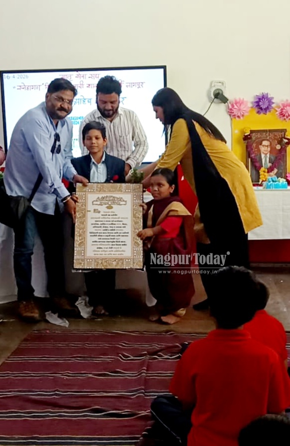 स्नेहांगण “दिव्यांग” मुलांच्या शाळेत डॉ. बाबासाहेब आंबेडकर जयंती उत्साहात
