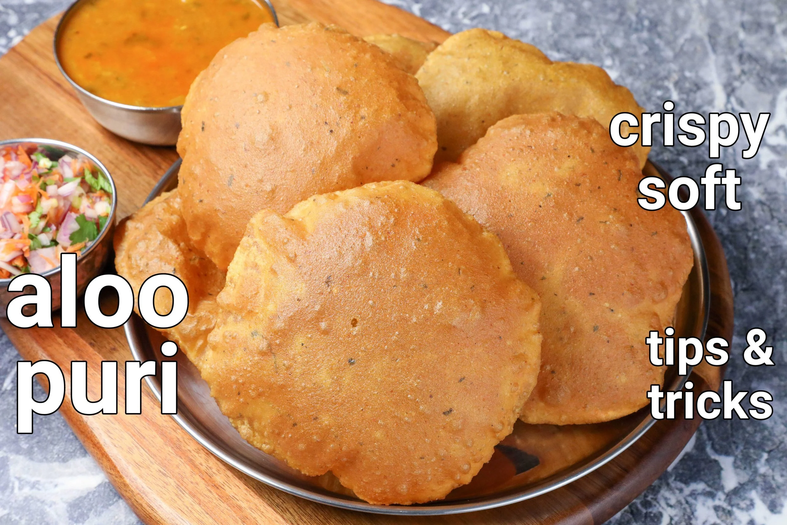 Aloo Puri Recipe | Masala Potato Poori