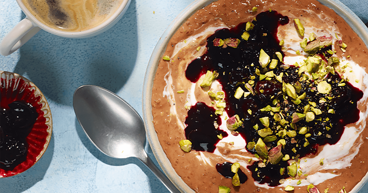 Chocolate & cherry porridge  | Good Food