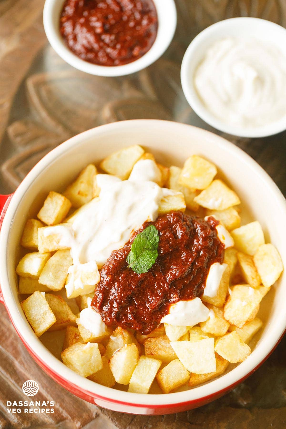 Patatas Bravas (Crispy Spanish Potatoes) – Dassana’s Veg Recipes