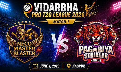 Vidarbha Pro T20 League 2026: NECO Master Blaster vs Pagariya Strikers Match Prediction