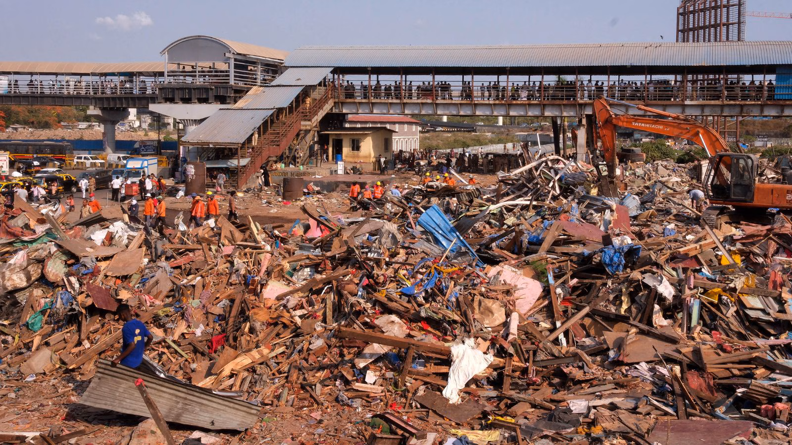 Western Railway clears 90% of Garib Nagar encroachments on day three of drive | Mumbai News