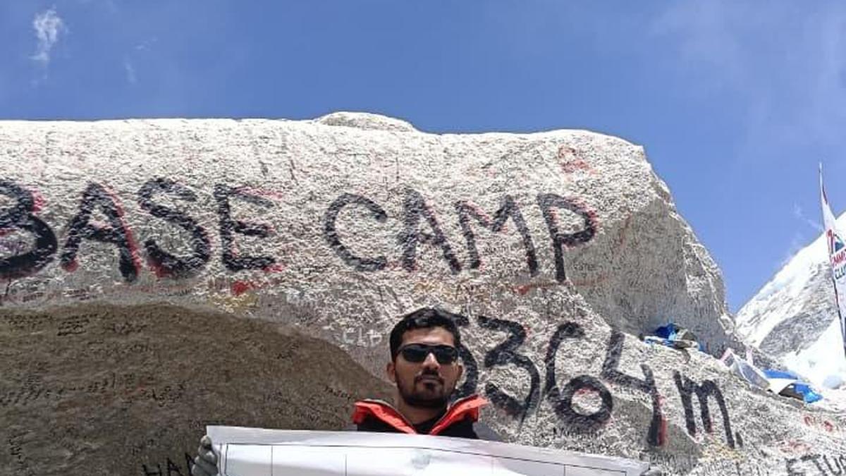 Tribal youth from Khammam district treks Mount Everest Base Camp