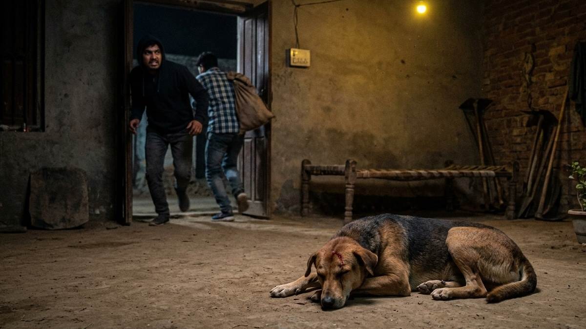 वफादारी की मिसाल… चोरों को देखकर लगातार भौंकता रहा पालतू डॉग, बौखलाए चोर उसे मारकर भाग निकले