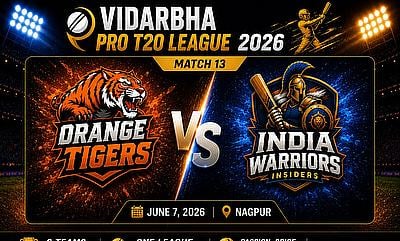 Vidarbha Pro T20 League 2026: Orange Tigers vs India Warriors Match Prediction & Preview