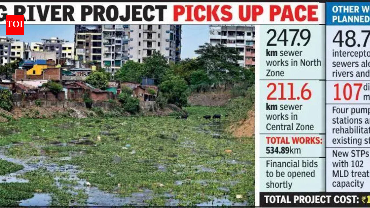 Nag River Project Picks Up Pace As NMC Moves To Open Bids For 535km Sewer Network Works | Nagpur News