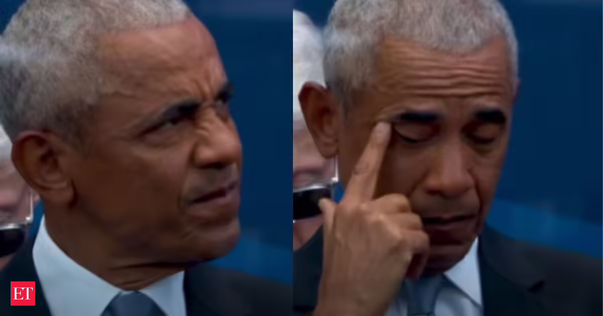 ‘Barack, look at me’: Michelle Obama’s emotional words about marriage and life bring Barack Obama to tears. Watch