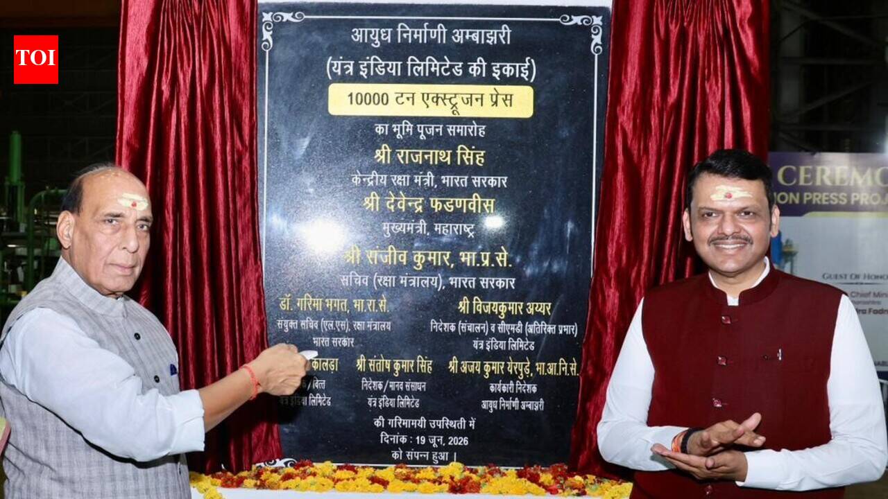 ‘India must take control of security-related necessities’: Rajnath Singh after ‘bhoomi pujan’ for aluminium extrusion press in Nagpur | India News