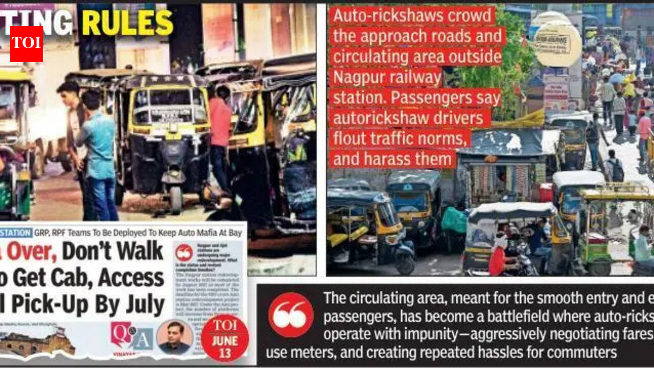 GRP & RPF Missing, Auto Mafia Rules. Anarchy Continues At Nagpur Rly Stn | Nagpur News