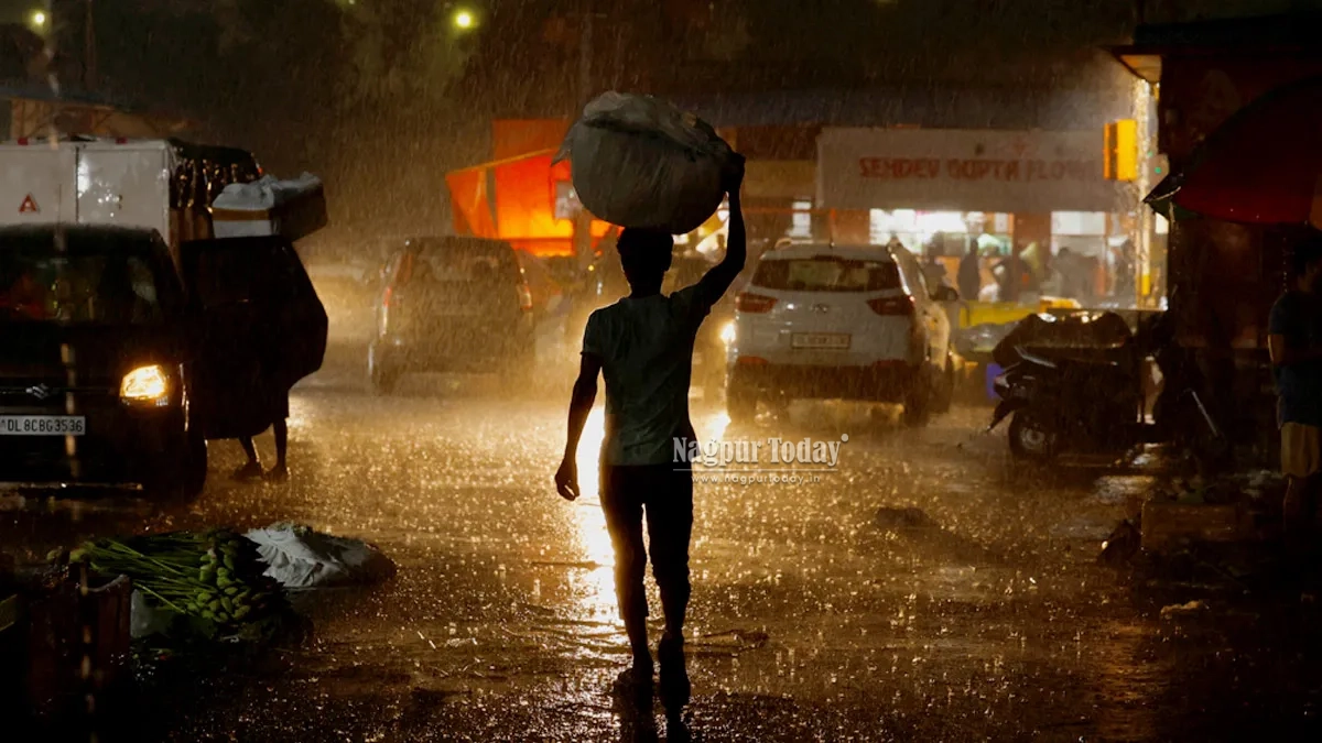 Monsoon Gains Momentum in Nagpur; IMD Issues Four-Day Heavy Rain Alert