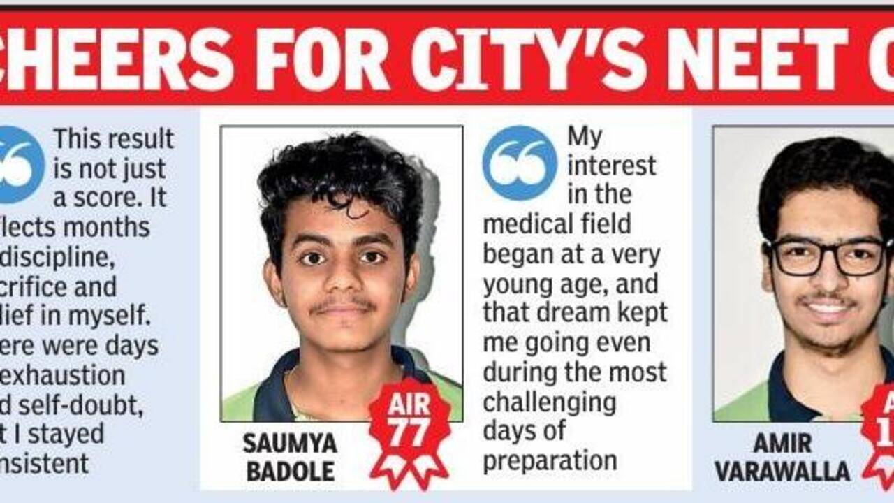 Crowning Glory: Nagpur’s 3 Scale NEET Peak 120 | Nagpur News