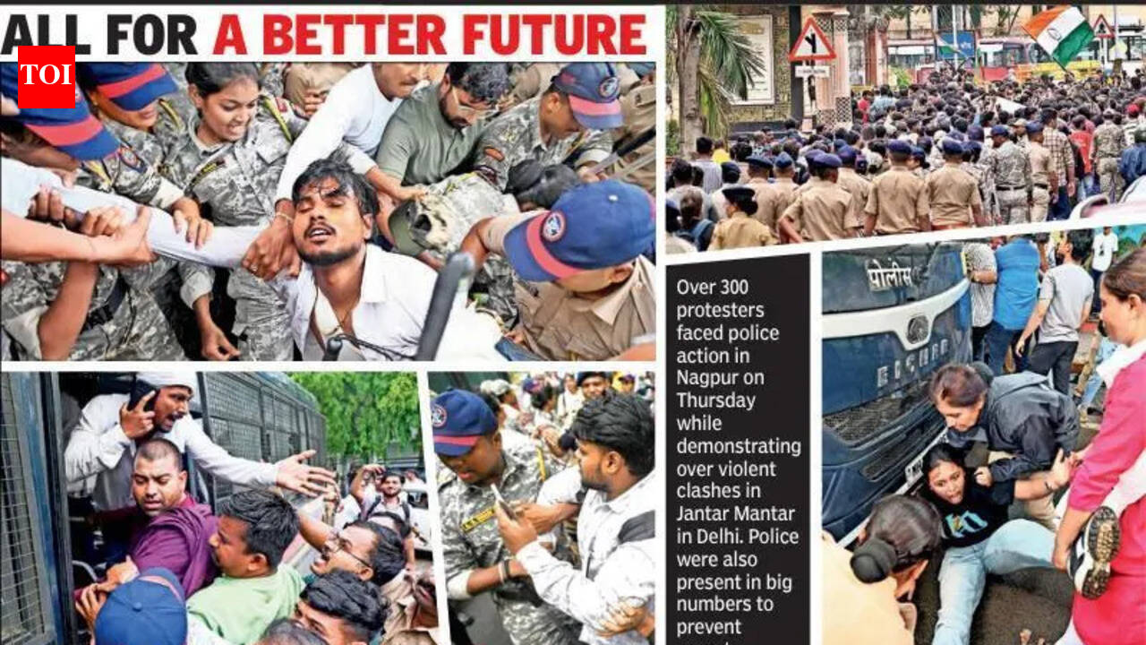 Police Keep Vigil As Protests Staged Across Vidarbha Over Delhi Clashes | Nagpur News