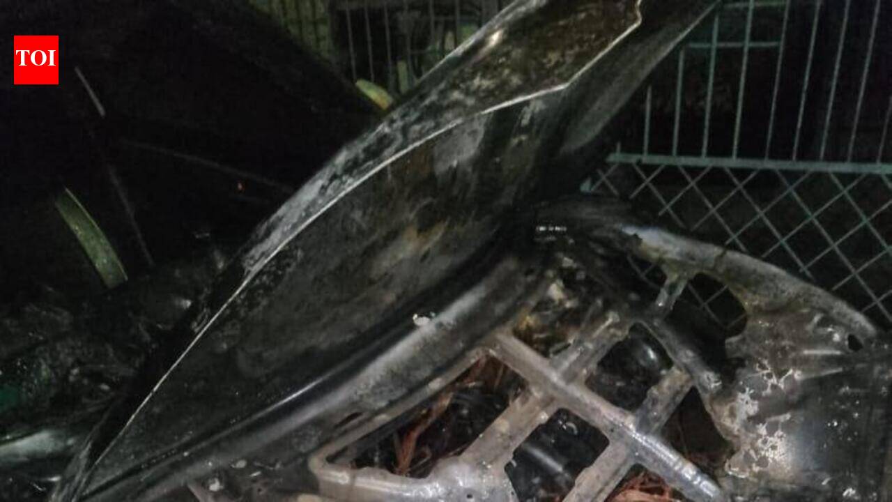 Masked Arsonist Caught On CCTV After Car Set Ablaze In Trimurti Nagar | Nagpur News