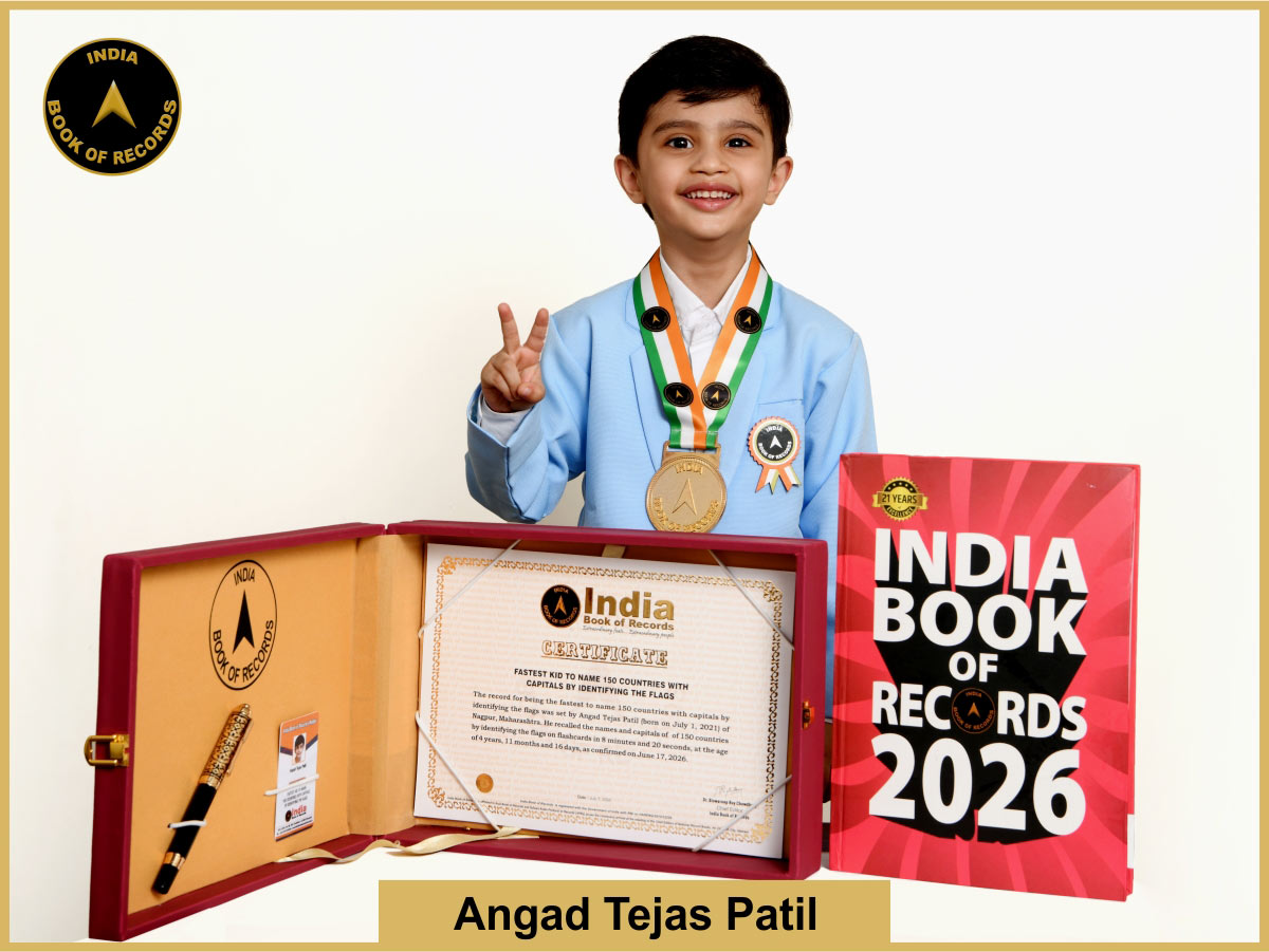 Fastest kid to name 150 countries with capitals by identifying the flags