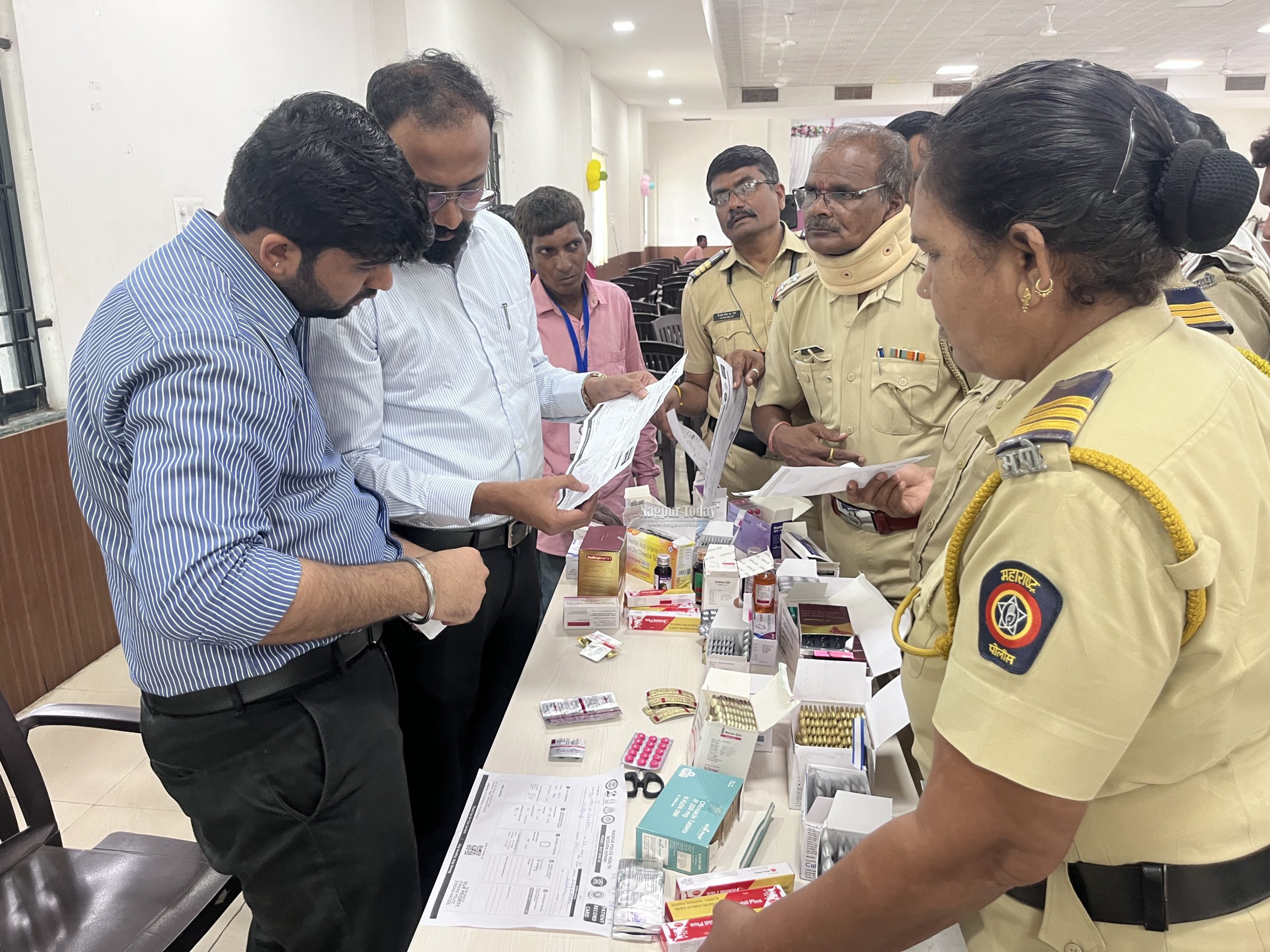 Nagpur Police Health Mission Begins, 90+ Personnel Screened at Lakadganj Police Station