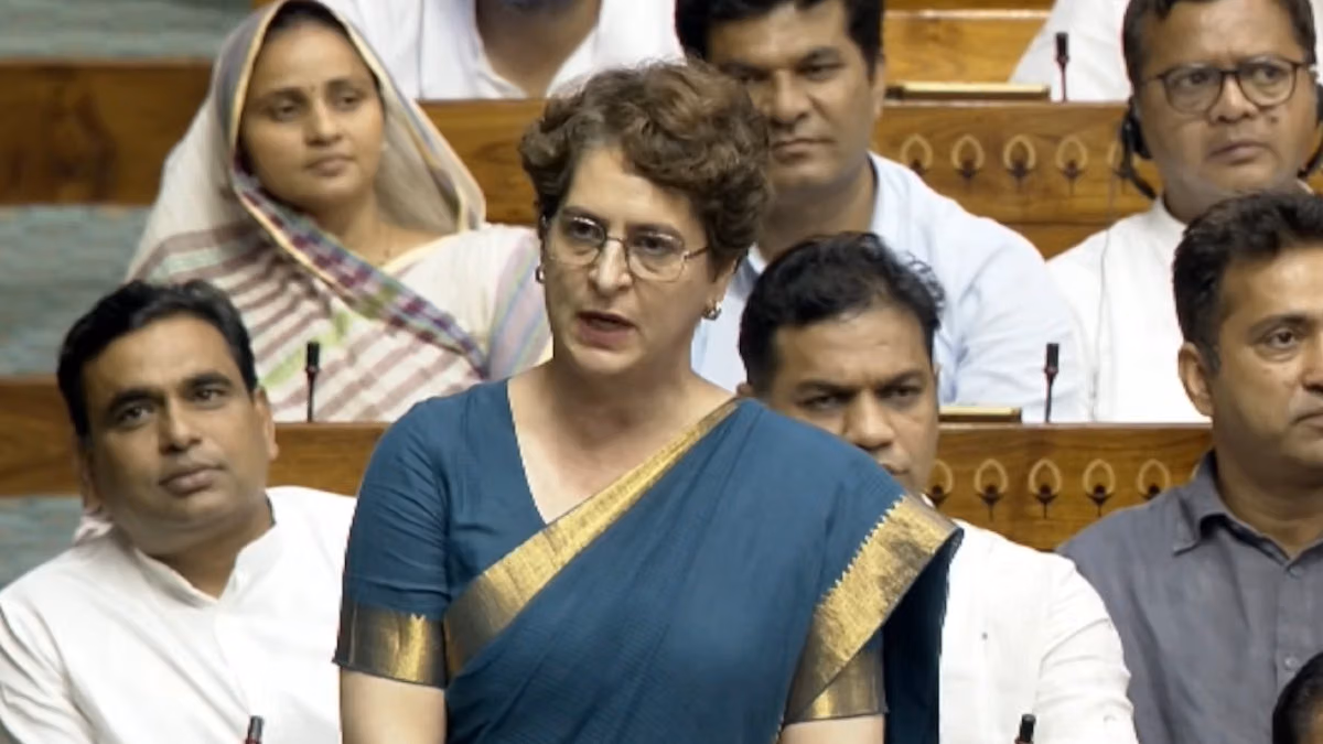 Priyanka questions ‘gaumutra expert’ on exam-reform panel; Bilkis Bano remark sets off LS face-off
