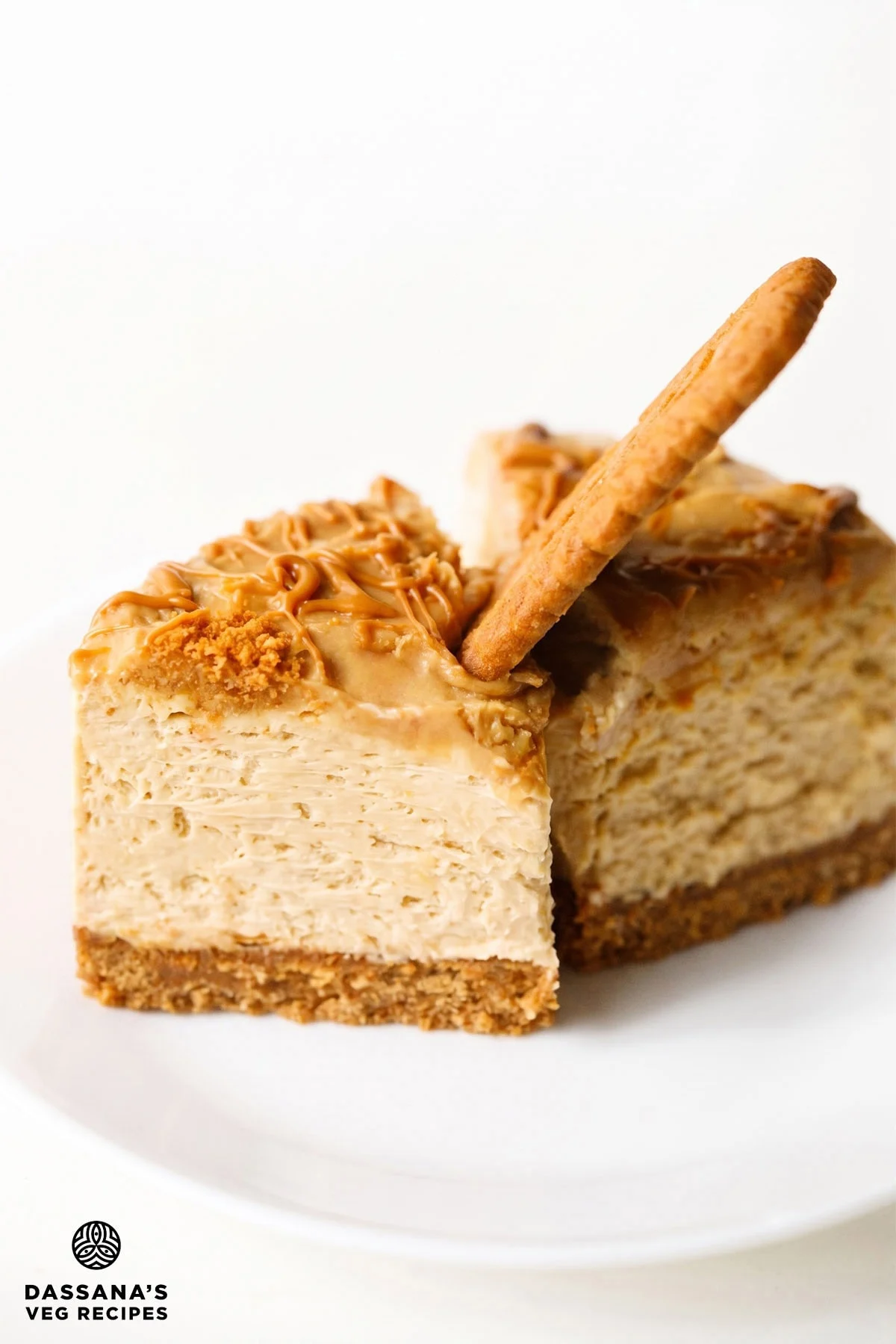 Biscoff Cheesecake Recipe (No Bake) – Dassana’s Veg Recipes