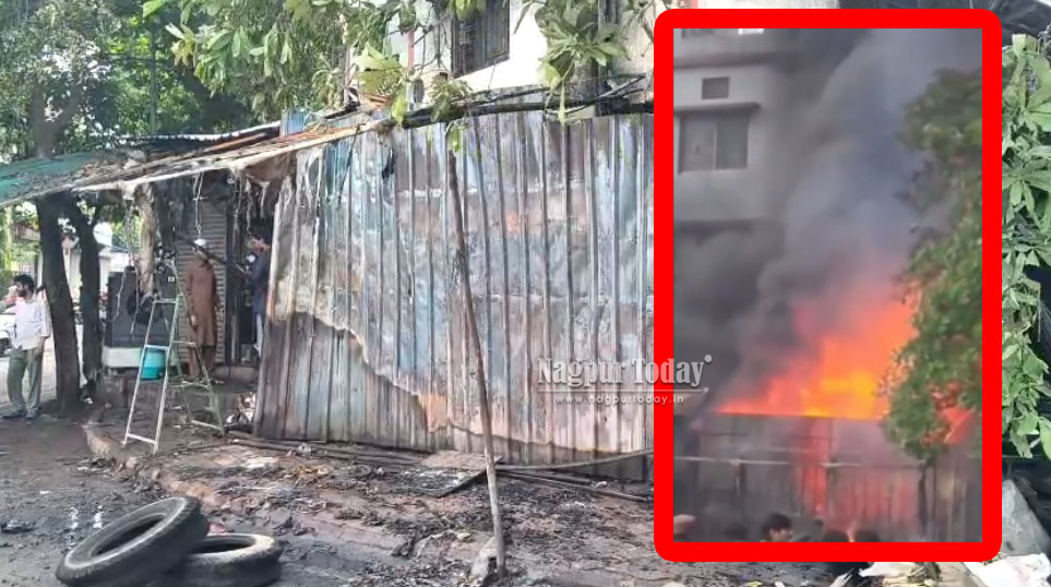 Massive Fire Guts Tyre Warehouse in Nagpur’s Vaishali Nagar,