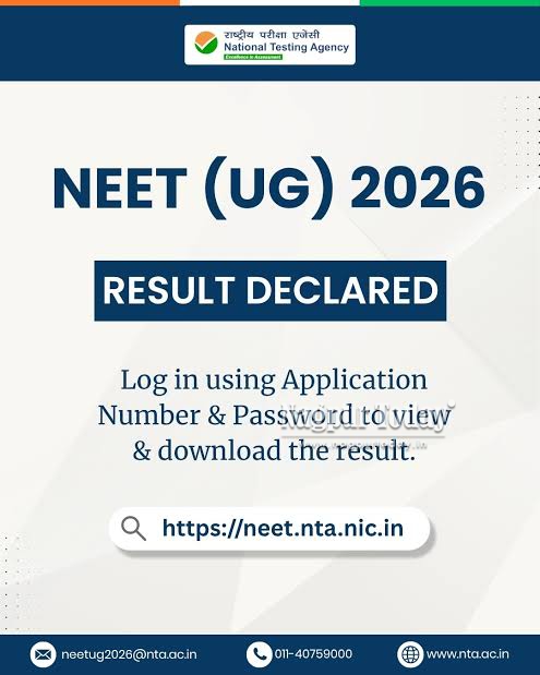 NEET UG 2026 results declared, 11 lakh candidates qualify