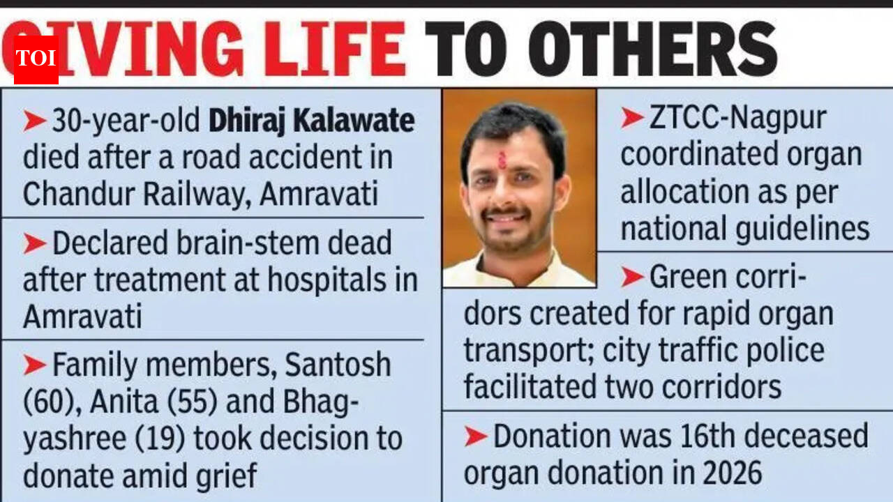 Brain-Dead Man Gives Life To 3 In Nagpur & Amravati | Nagpur News