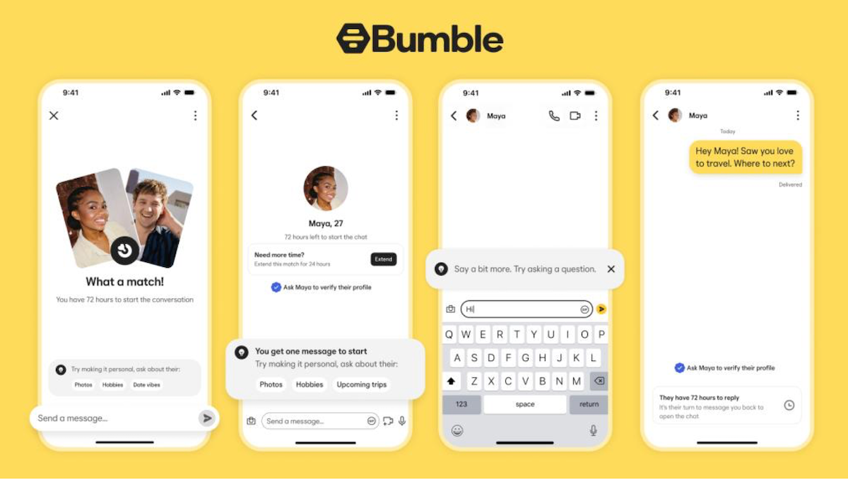 Bumble ditches its rule that kept men from making the first move