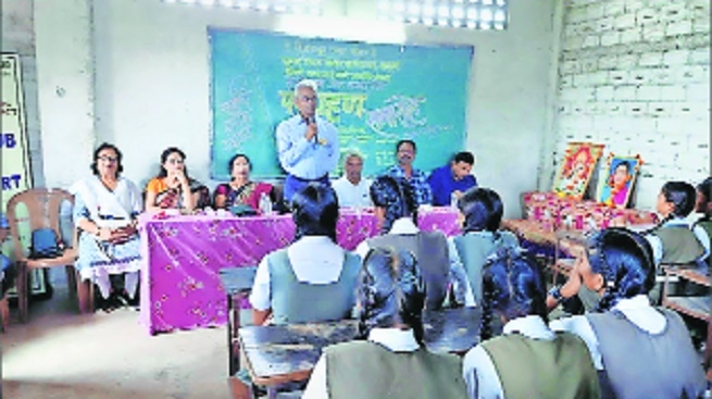Rotary Club of Nagpur Fort installs Interact Club at Smita Patil School, Mahadula
